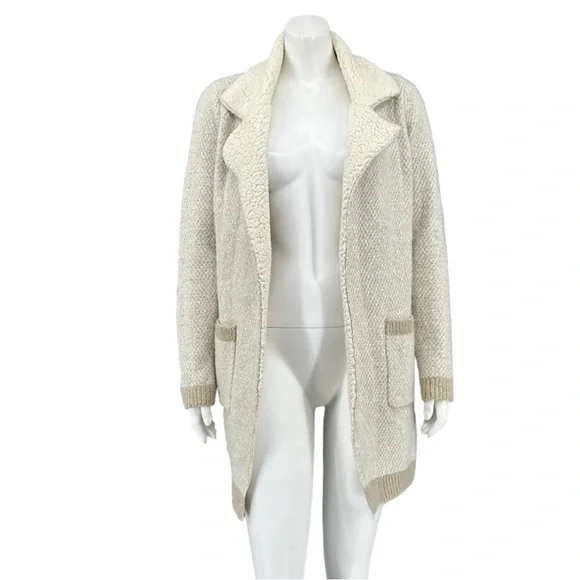 Anthropologie Marled Sherpa sweater coat NWT